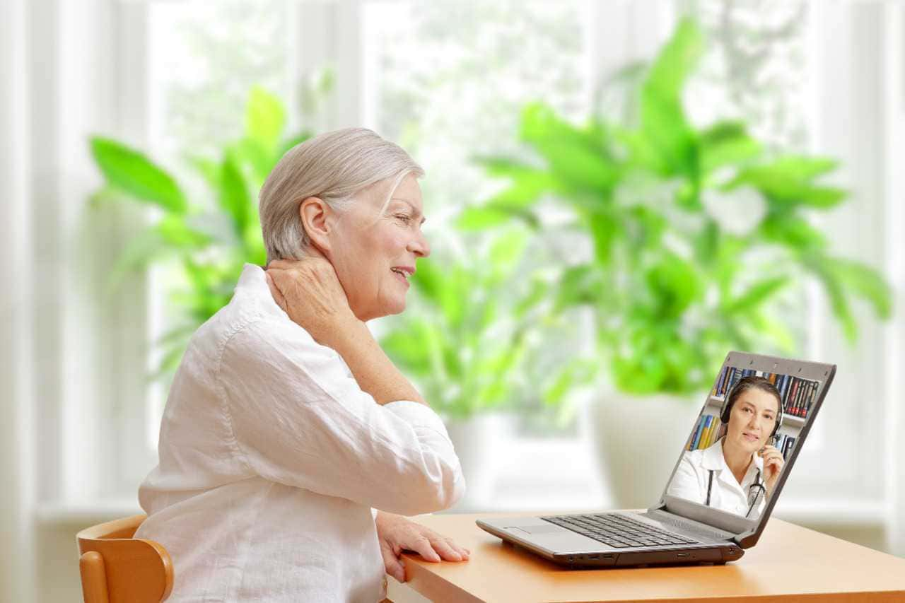 Individuals getting telemedicine (virtual) consultations