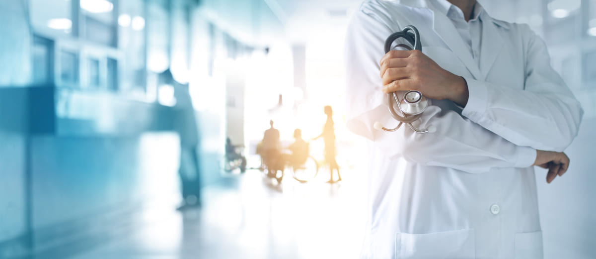 Doctors working in a hospital